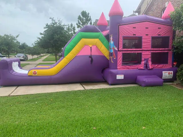 Princess Rapunzel combo bouncer waterslide